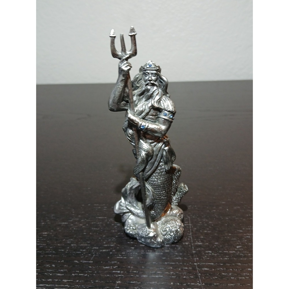 Bronze Poseidon Greek God‎ of The Sea Sculpture Figure 6X2' #1443
